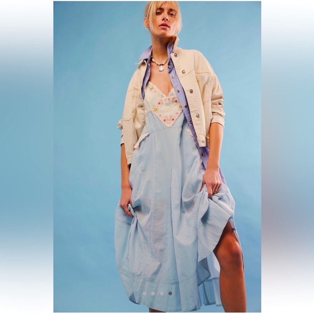 FREE PEOPLE THIS AND THAT MIDI DRESS 🌷 - Picture 4 of 5